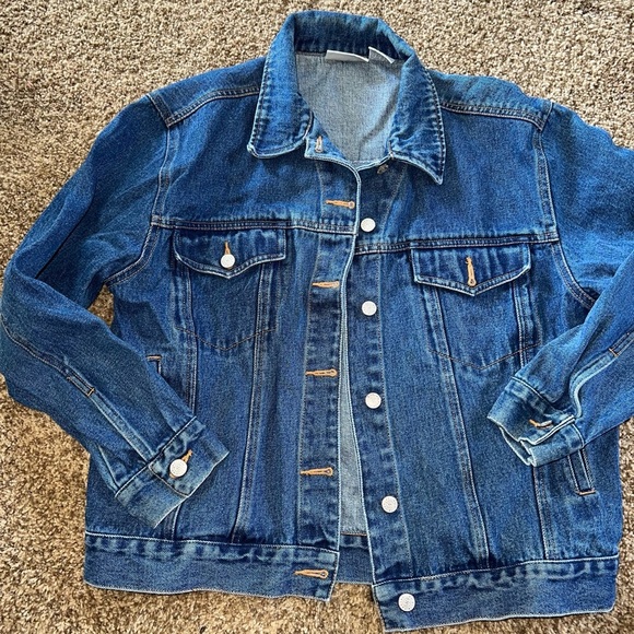 Bill Bass Medium Vintage Jean Jacket. Button down, long sleeves adjustable waist - Picture 4 of 12